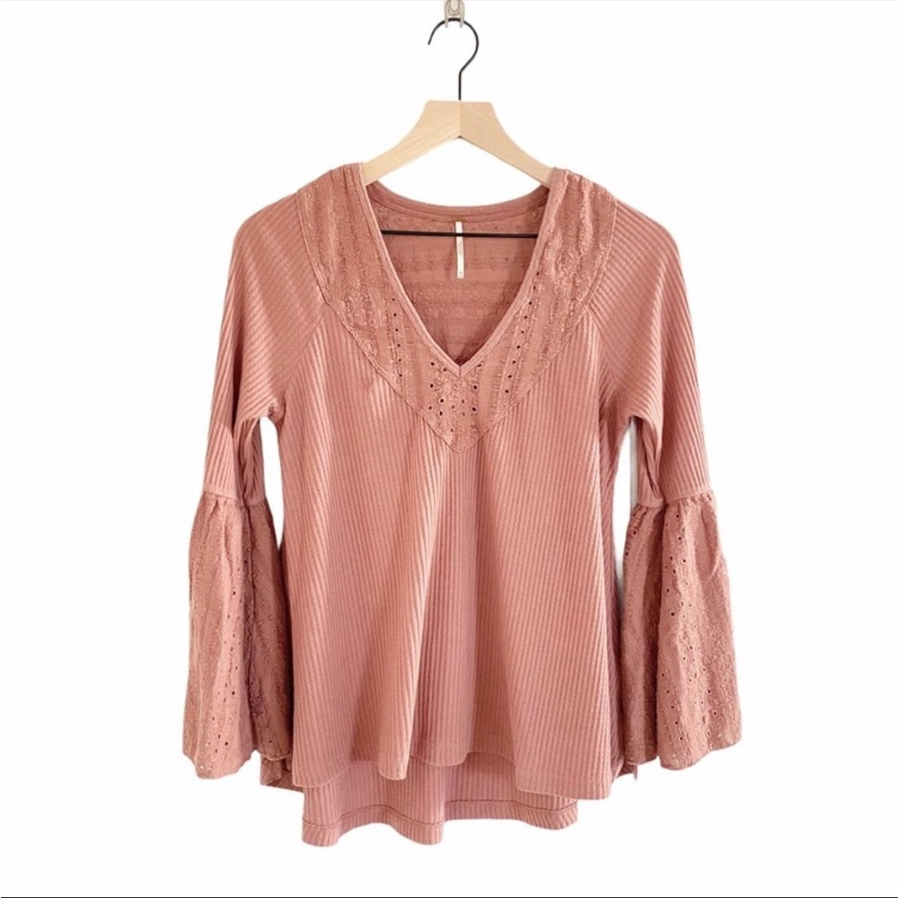 free people bell sleeve top